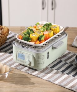 (OPEN BOX) G563 Electric Food Steamer 5QT (Stew Pots Included)