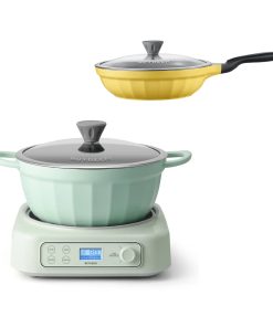 Slow Cooker with Nonstick Stockpot & 3.6QT Frying Pan Bundle