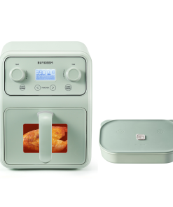 Air Fryer with Ceramic Lunch Box, Green - Bundle Offer