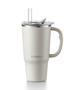Vacuum Insulated Tumbler with Straw, 25oz