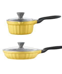 Ceramic Nonstick 2.5QT Frying Pan & Saucepan - Bundle Offer