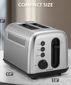 DT420 Retro 2-Slice Metal Toaster