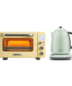 Mini Toaster Oven & Temperature Control Electric Kettle Bundle