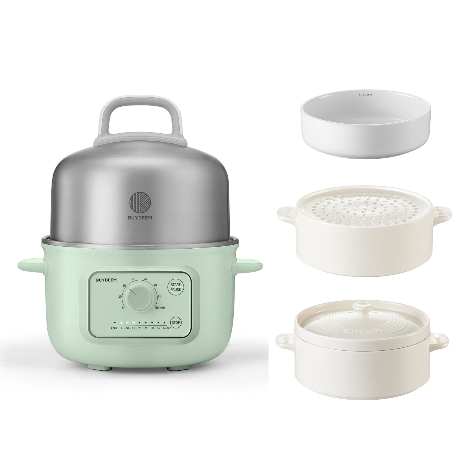 sm-image-fcd4b75bf4fb141bf57a7ead G32 Food Steamer with Steam Plate, Rack & Pot- Bundle Offer