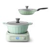 Slow Cooker with Nonstick Stockpot & 3.6QT Frying Pan Bundle